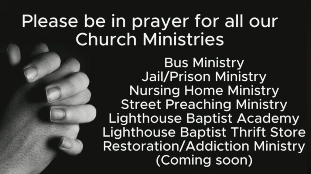 Please be in prayer for our church ministries.